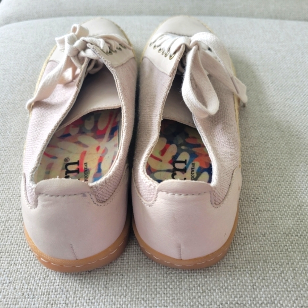 Born Corfield Natural Cream Canvas Leather Shoes Women's US 8.5 NWOT - Picture 7 of 10